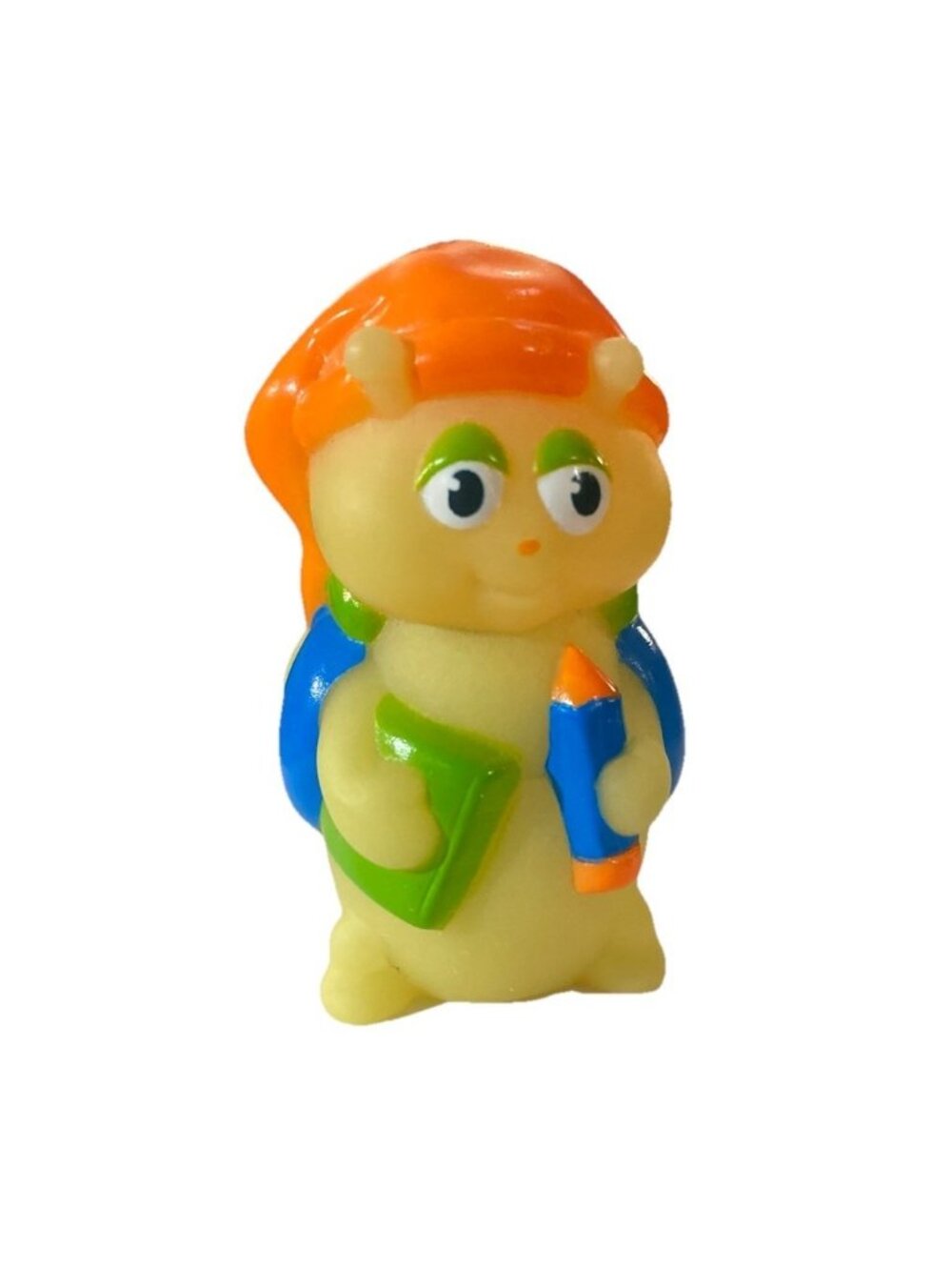 Vintage Glo Friends Glo Bookbug Glow Worm Figure By Hasbro Playskool 1986 Tested
